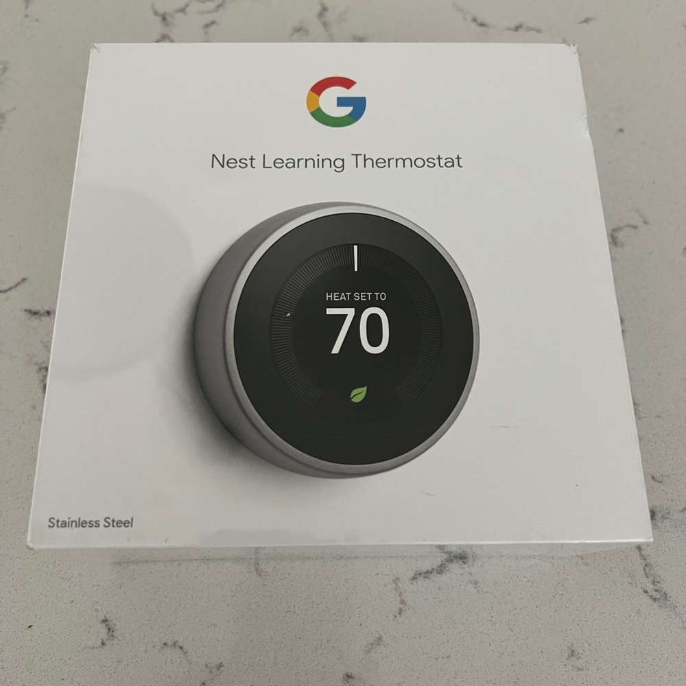 COPY - Google Nest 3rd Gen Thermostat T3007ES Stainless Steel
